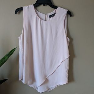 Pale pink/blush sleeveless blouse